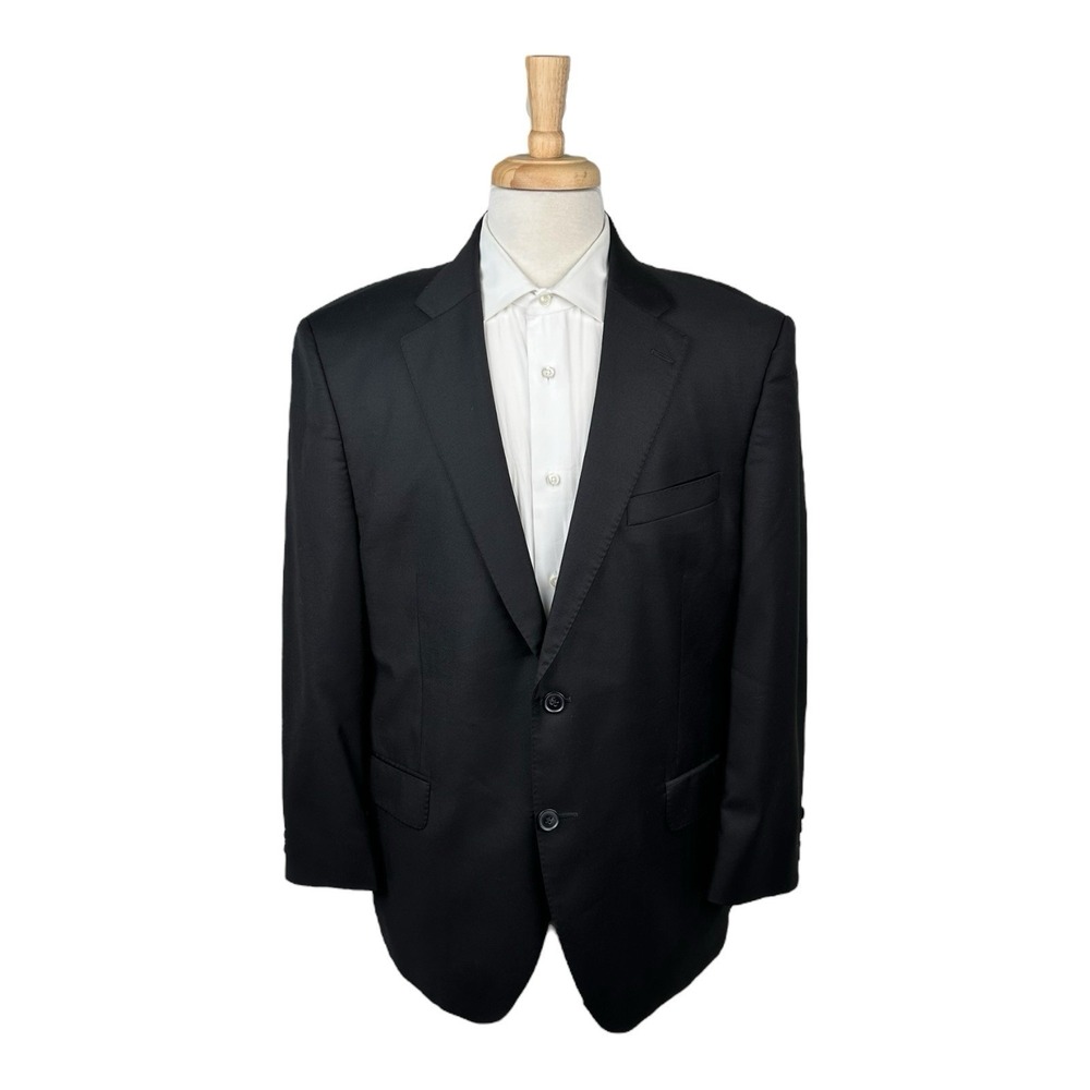 Peter Millar Black Pure Wool Current Men's Suit Size 44R Pant 38x27